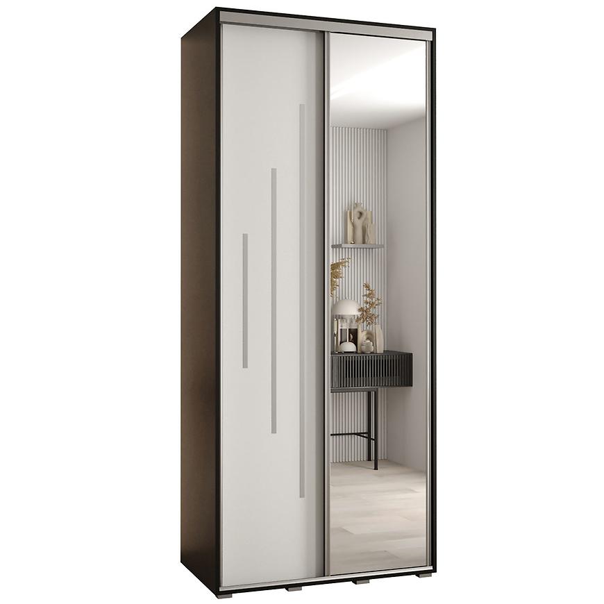 Skříň 45 Canaris 13 100 černá/bílá/silver Baumax