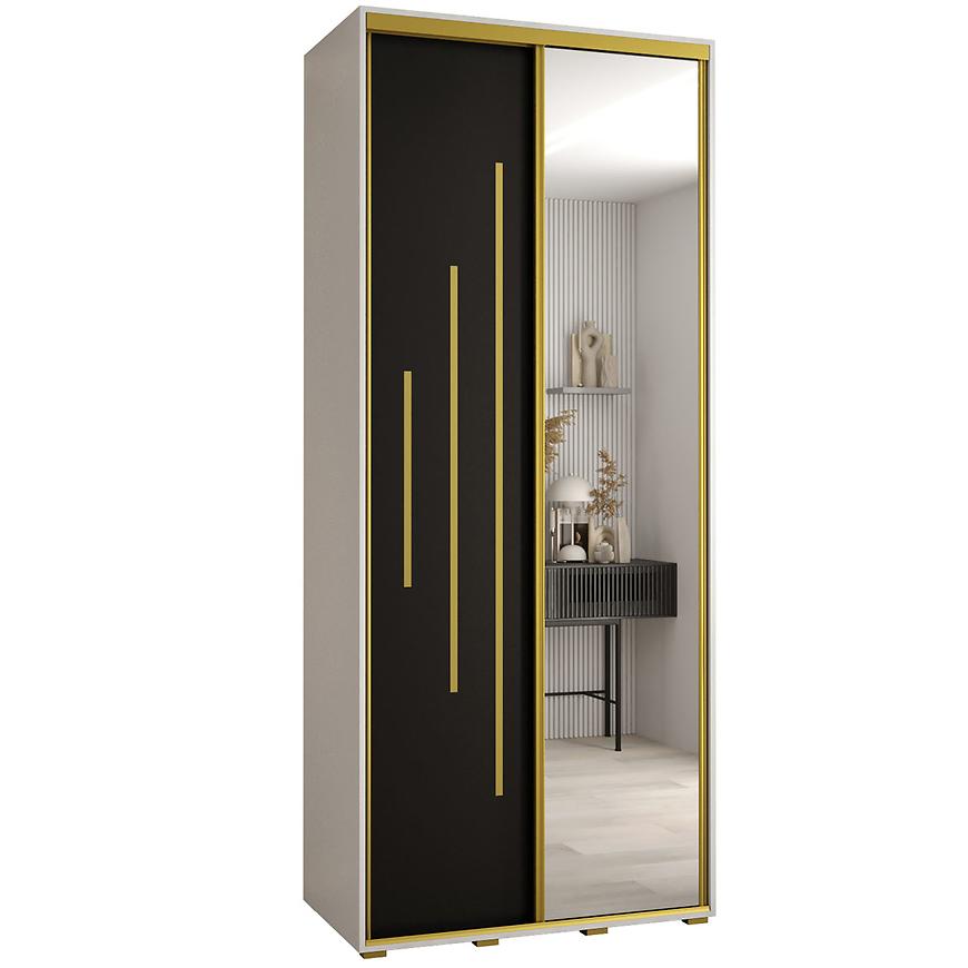 Skříň 45 Canaris 13 110 bílá/černá/gold Baumax