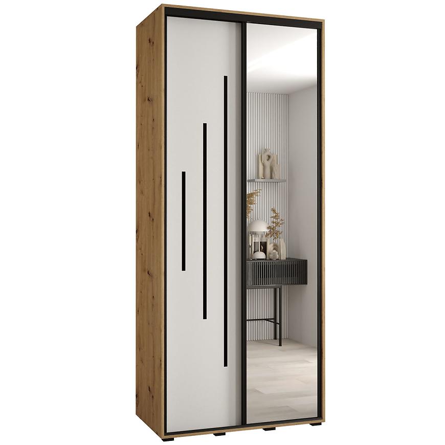 Skříň 45 Canaris 13 120 artisan/bílá/černá Baumax