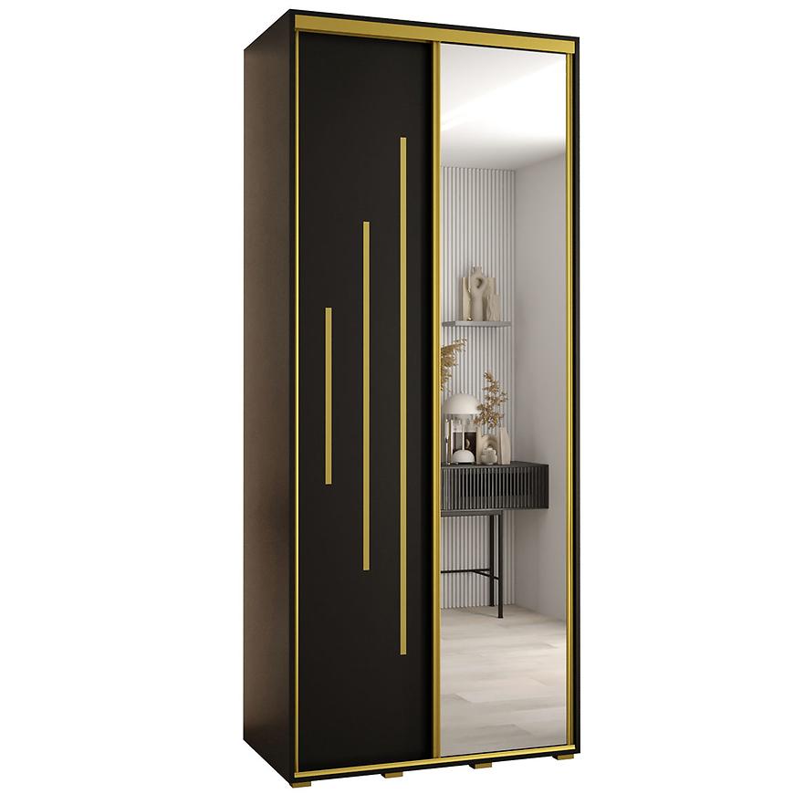 Skříň 45 Canaris 13 120 černá/gold Baumax