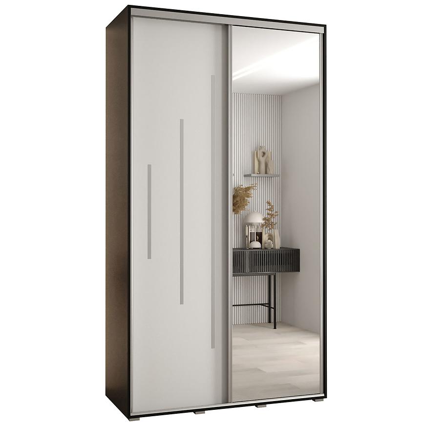 Skříň 45 Canaris 13 130 černá/bílá/silver Baumax