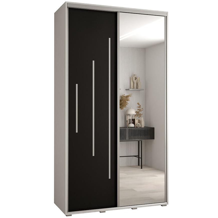 Skříň 45 Canaris 13 140 bílá/černá/silver Baumax