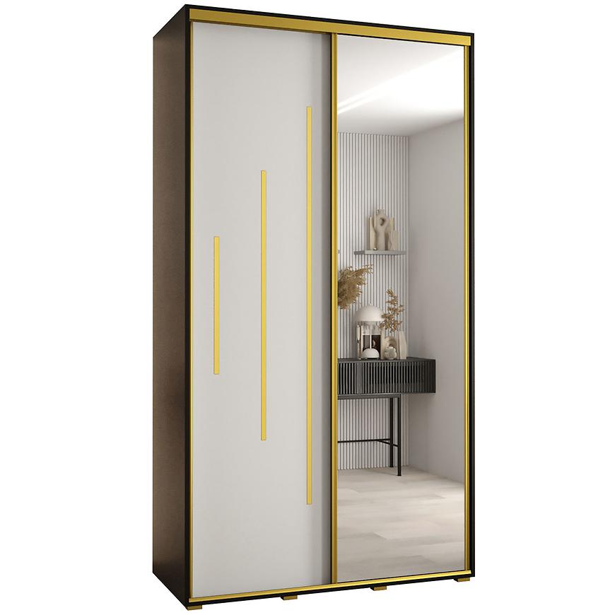 Skříň 45 Canaris 13 140 černá/bílá/gold Baumax