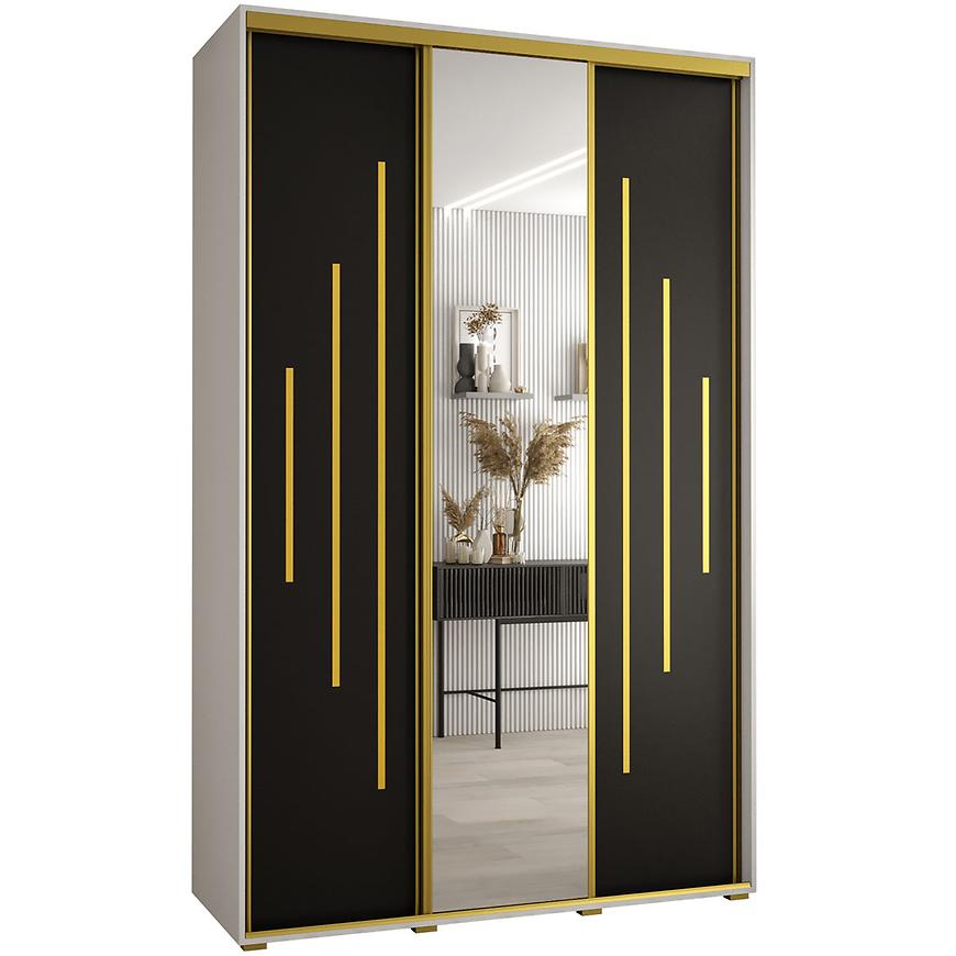 Skříň 45 Canaris 13 170 bílá/černá/gold Baumax