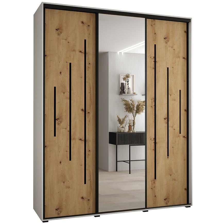 Skříň 45 Canaris 13 200 bílá/artisan/černá Baumax