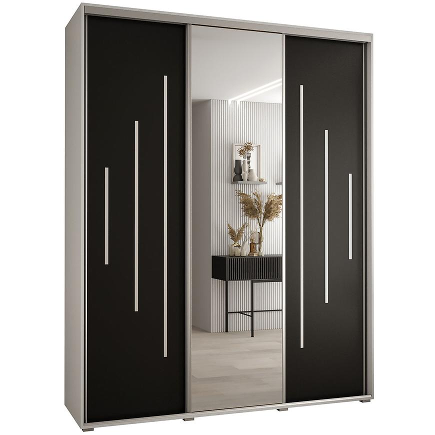 Skříň 45 Canaris 13 200 bílá/černá/silver Baumax