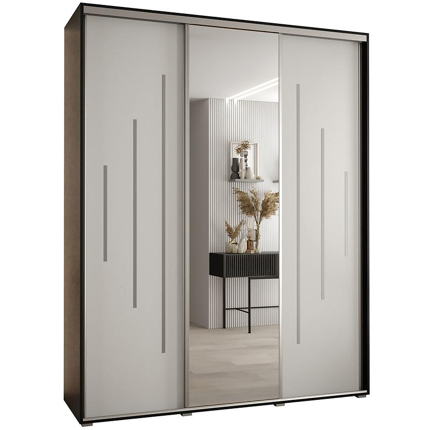 Skříň 45 Canaris 13 200 černá/bílá/silver Baumax