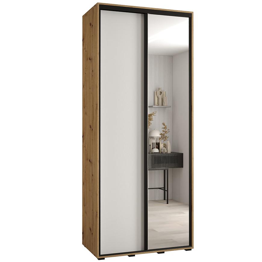 Skříň 45 Canaris 3 110 artisan/bílá/černá Baumax