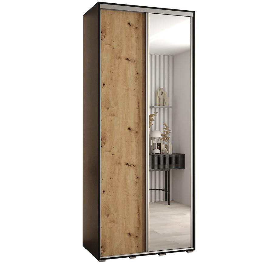 Skříň 45 Canaris 3 110 černá/artisan/silver Baumax