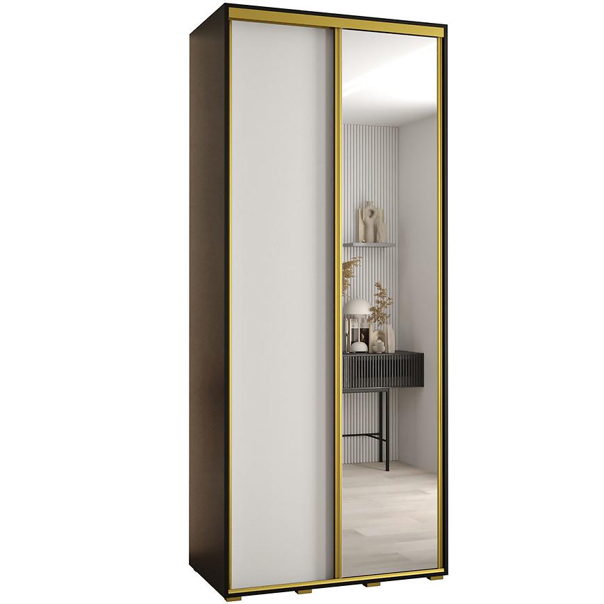 Skříň 45 Canaris 3 120 černá/bílá/gold Baumax