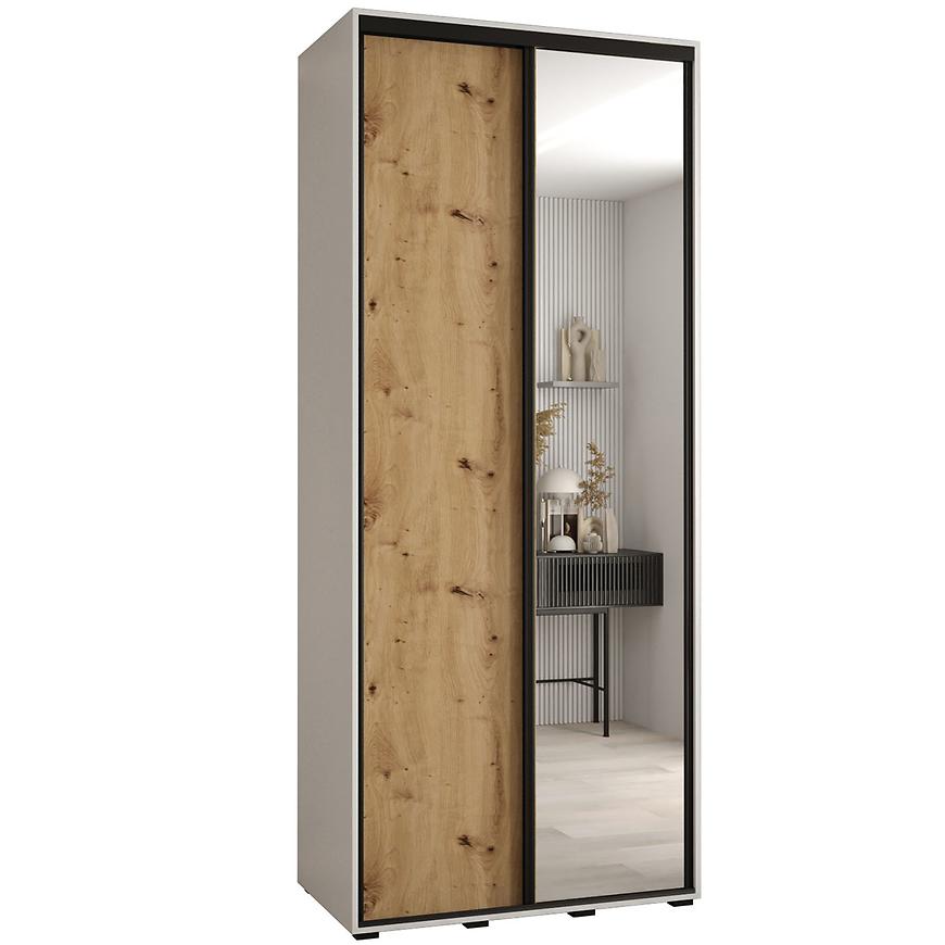 Skříň 45 Canaris 3 130 bílá/artisan/černá Baumax