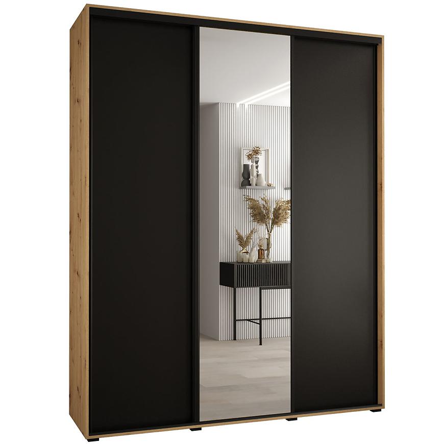 Skříň 45 Canaris 3 190 artisan/černá/černá Baumax