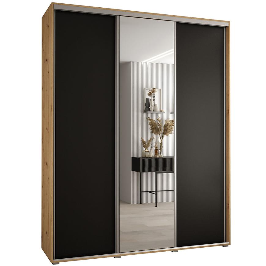 Skříň 45 Canaris 3 190 artisan/černá/silver Baumax