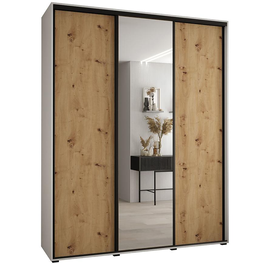 Skříň 45 Canaris 3 190 bílá/artisan/černá Baumax