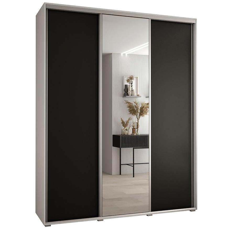 Skříň 45 Canaris 3 190 bílá/černá/silver Baumax