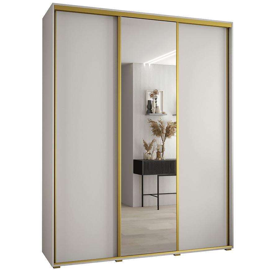 Skříň 45 Canaris 3 190 bílá/gold Baumax