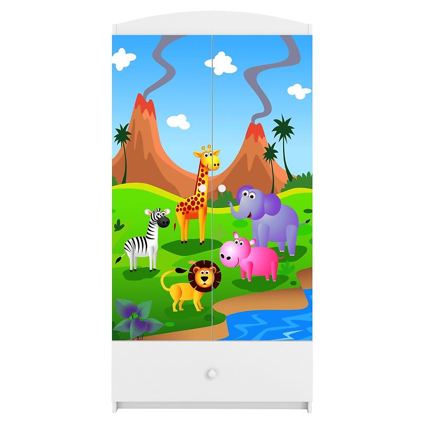 Skříň Babydreams bílá - Safari Baumax