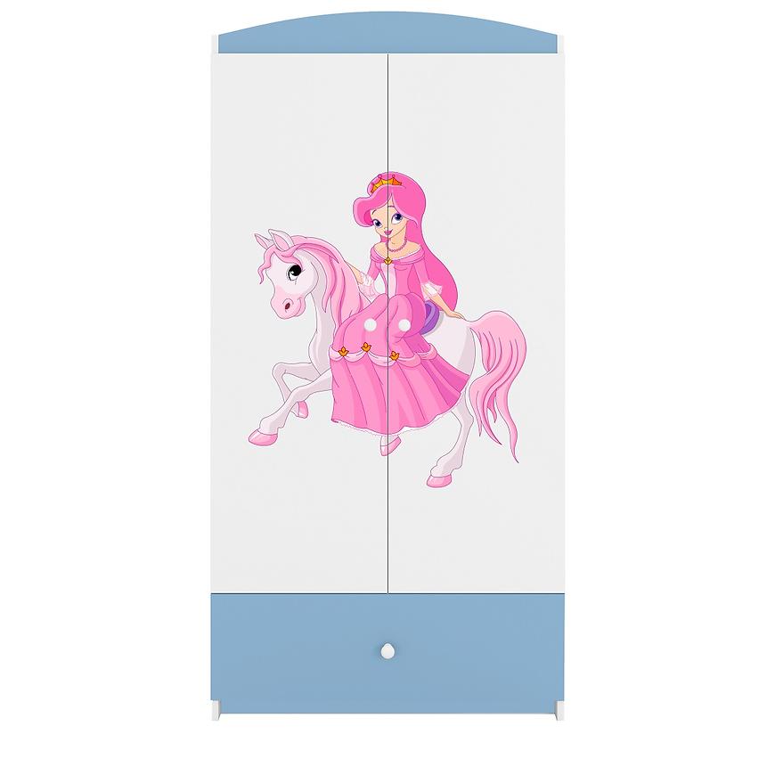 Skříň Babydreams modrá - Princezna 1 Baumax