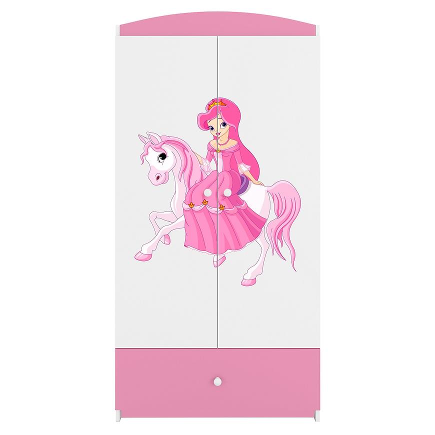 Skříň Babydreams růžová - Princezna 1 Baumax