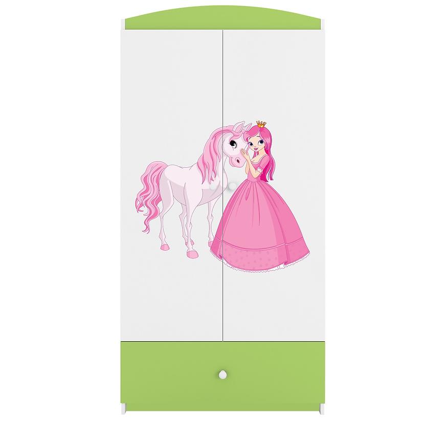 Skříň Babydreams zelená - Princezna 2 Baumax