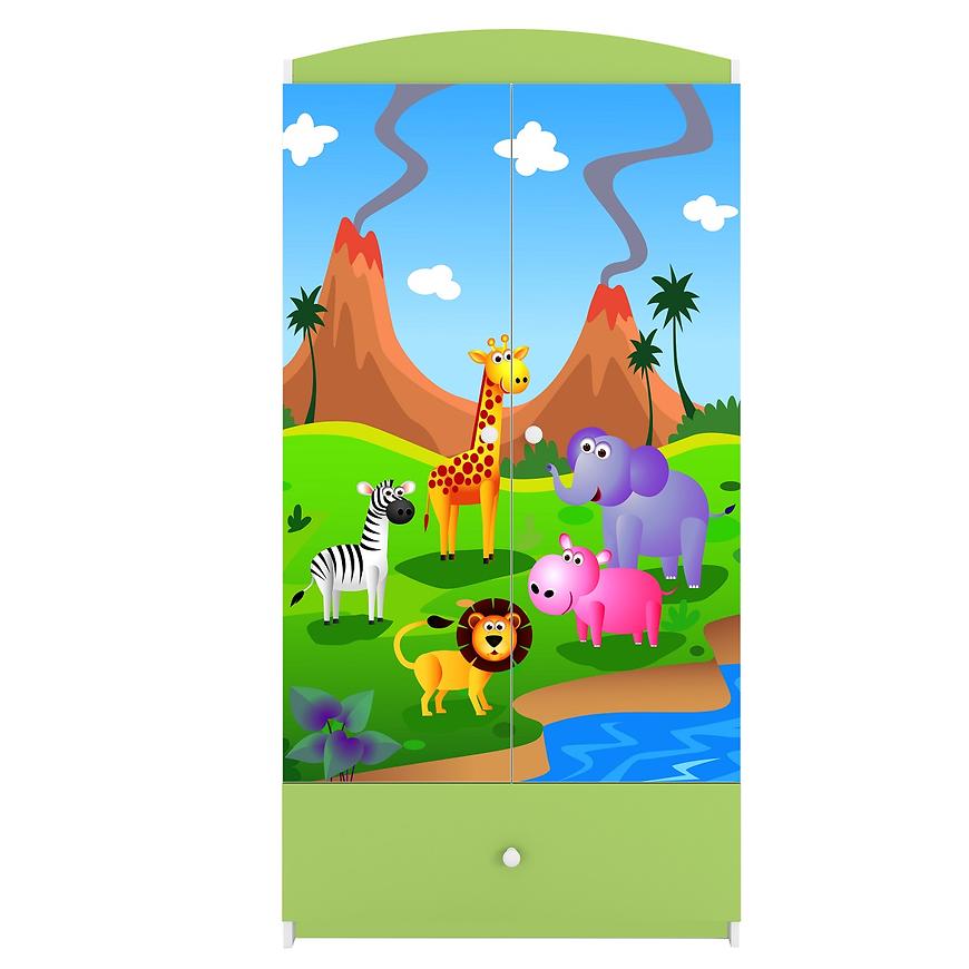 Skříň Babydreams zelená - Safari Baumax