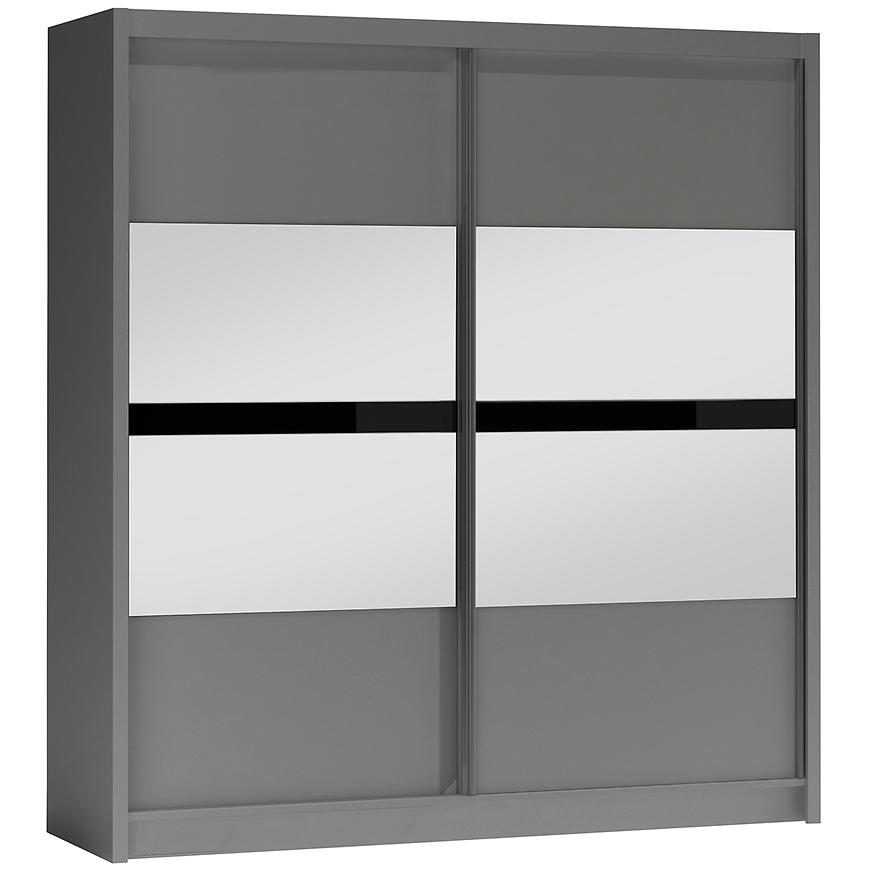 Skříň Batumi 203 grafitová/zrcadlo Baumax