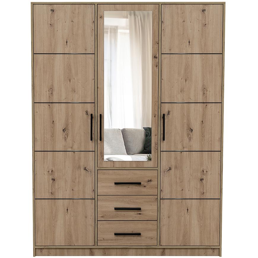 Skříň Kos D3 dub artisan/zrcadlo Baumax
