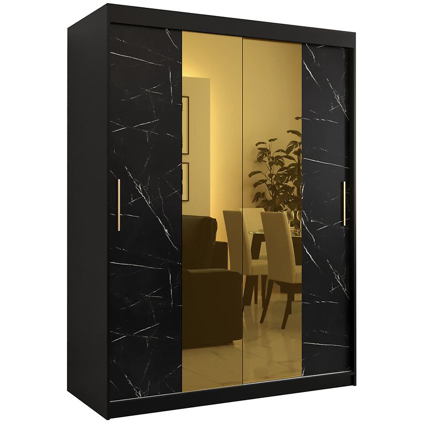 Skříň Platinum T1 150 černá mramor/černá Baumax