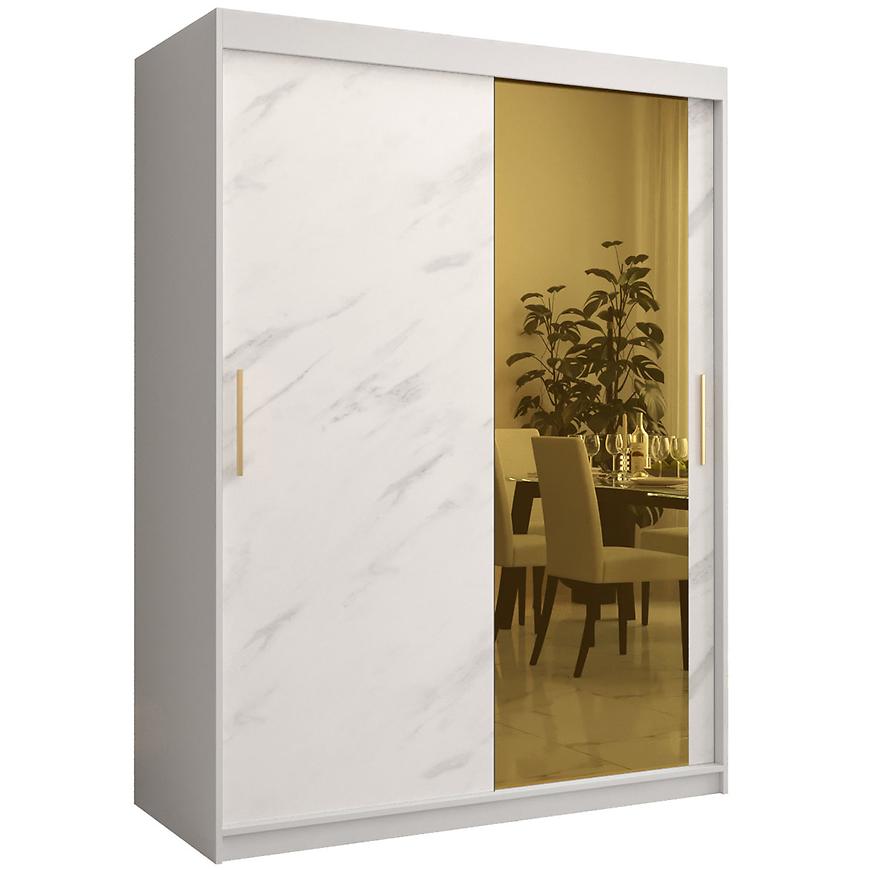 Skříň Platinum T2 150 bílá mramor/bílá Baumax