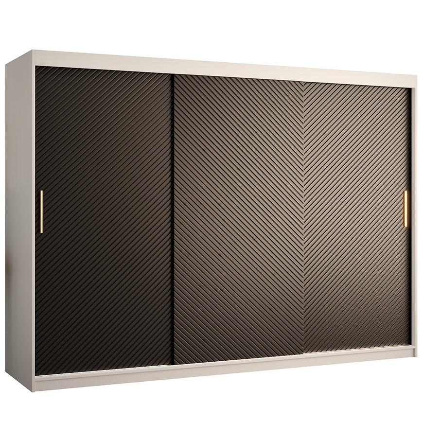 Skříň Rawang Slim jedle 1 250 bílá/černá Baumax