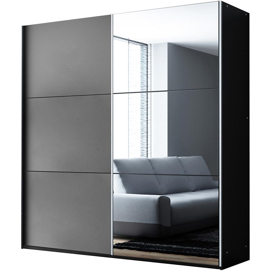 Skříň Vigo 200 grafit / zrcadlo Baumax