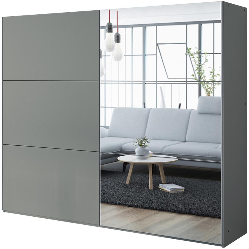 Skříň Vigo 250 platinum / zrcadlo Baumax