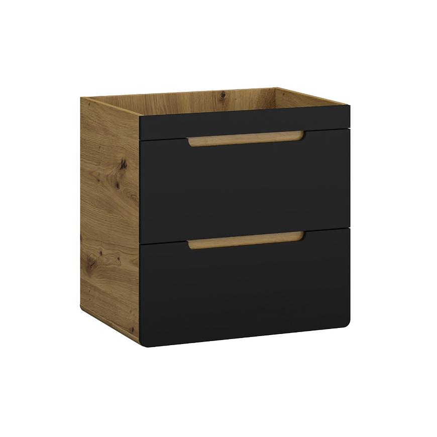 Skříňka Bronx 60 dub artisan-černá matná