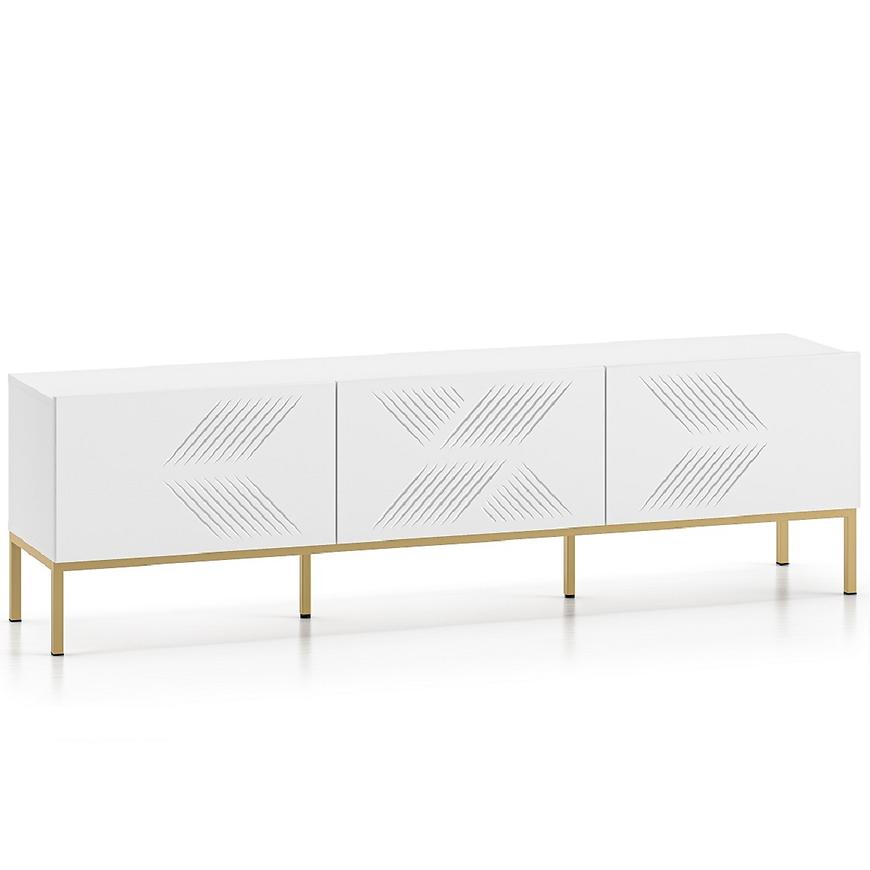 TV stolek Clearing 04 bílá/zlatá Baumax