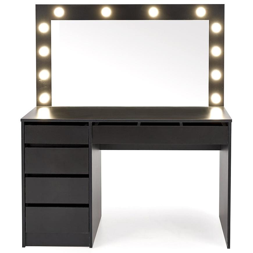 Toaletní stolek Hollywood XL černá + LED Baumax