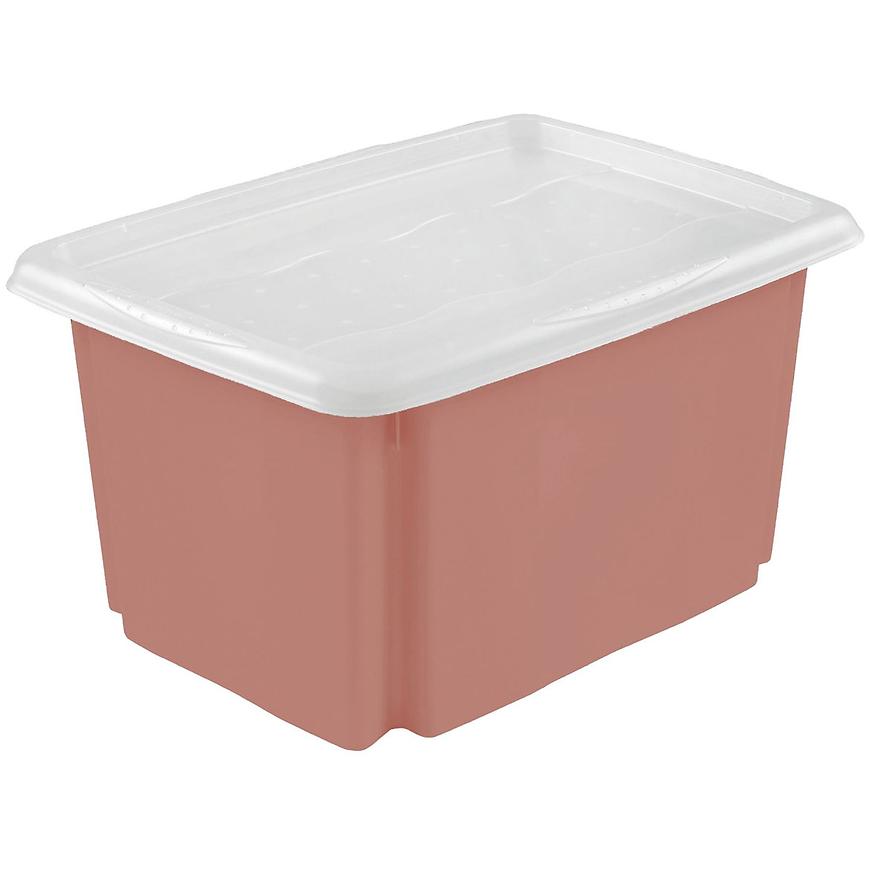 Úložný box s víkem červený 38x28