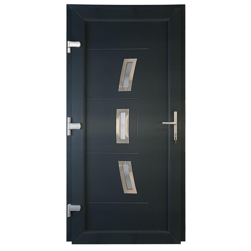 Vchodové dveře Candy D26 90L antracit Baumax