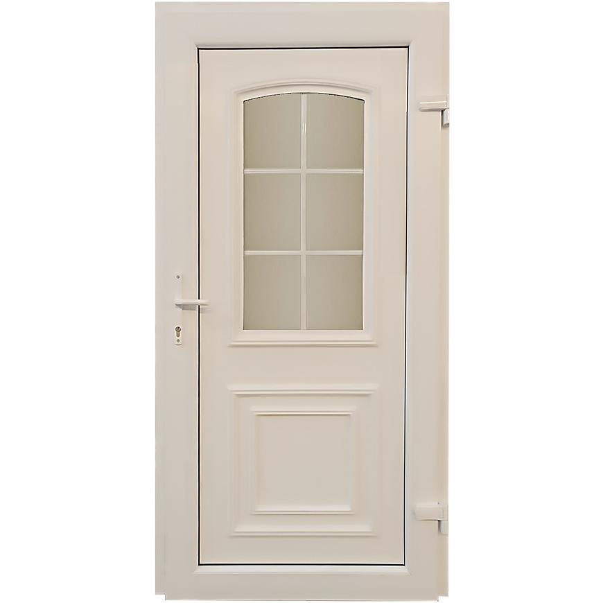 Vchodové dveře Rijeka D34 98x198x7 90L bílá Baumax