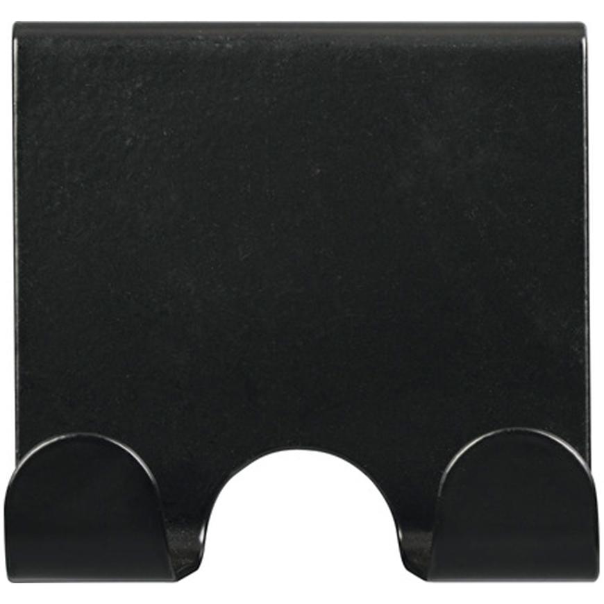 Věšák na dveře dvojháček matný černý Walteco