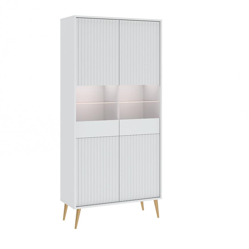 Vitrína 4D Barcelona bílá Baumax