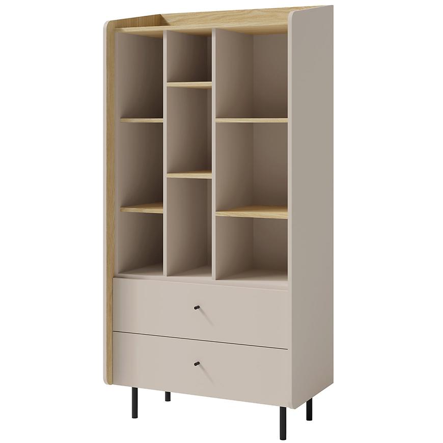 Vitrína Alessio AE6 2S Béžová /Dub Baumax