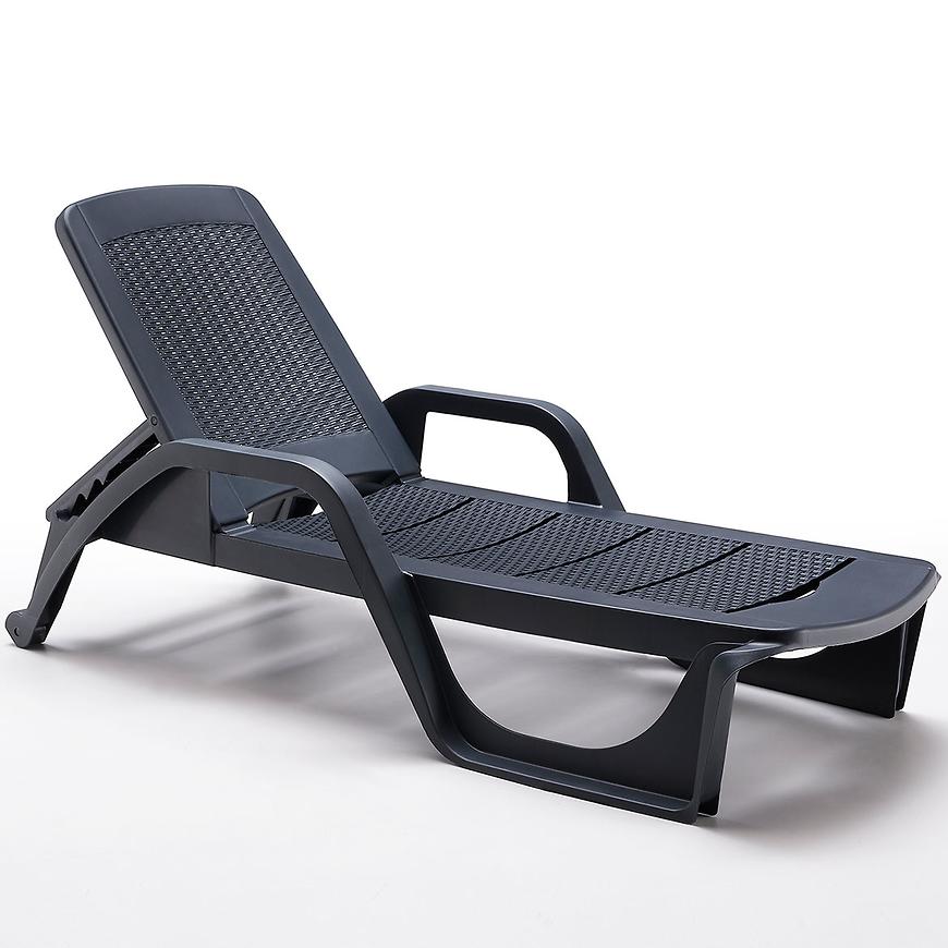 Zahradní lehátko Nilo grafitové Baumax