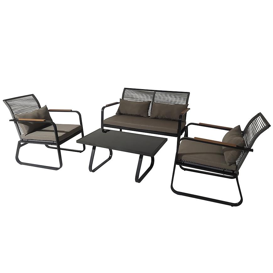 Zahradní sestava 2+1+1 šedá Baumax