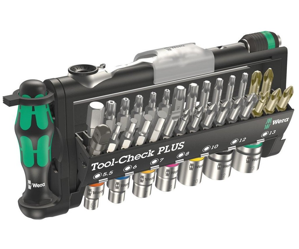 Sada bitů a hlavic 39ks s ráčnou Wera