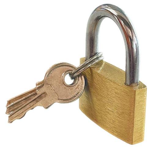 Zámek visací mosazný