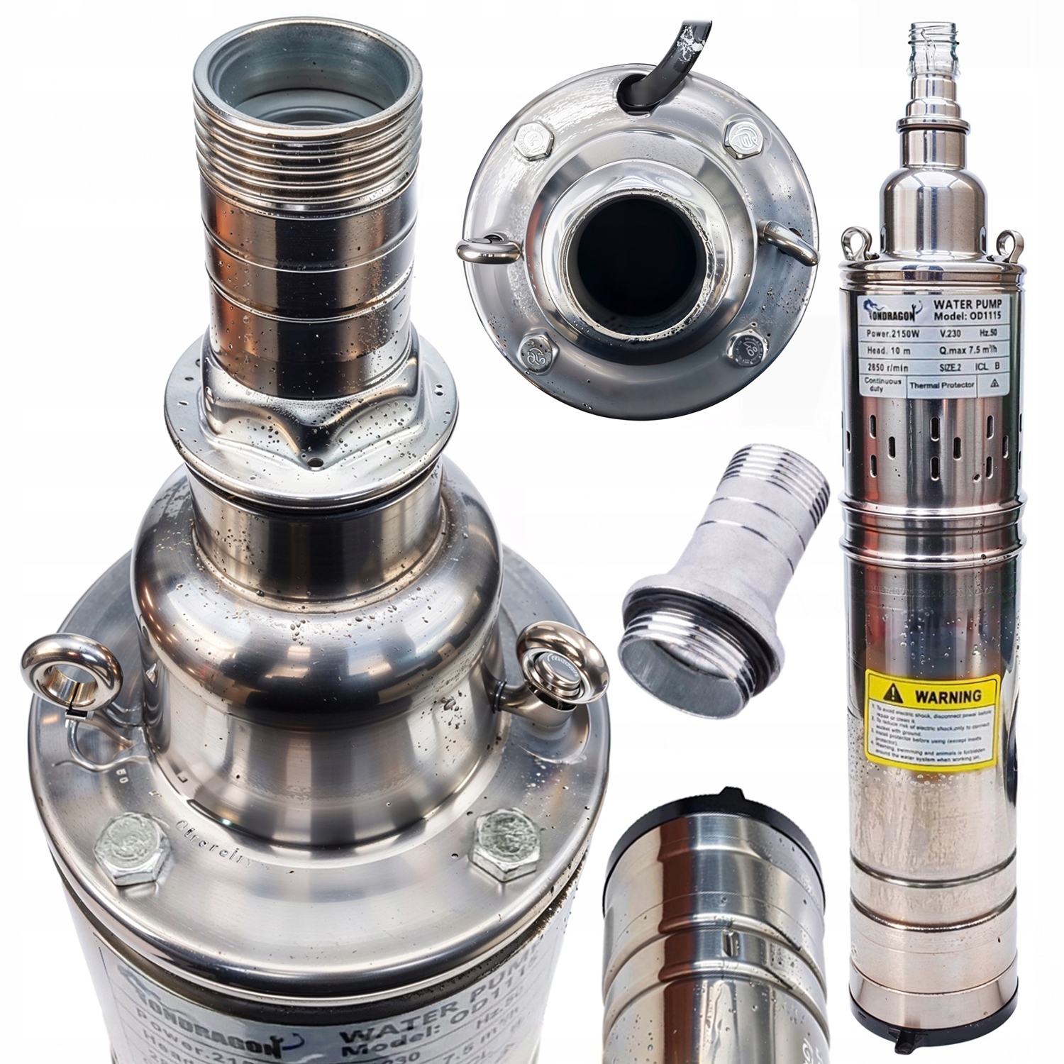 Hlubinné čerpadlo na vodu do studny 1500W MS4015 ONDRAGON