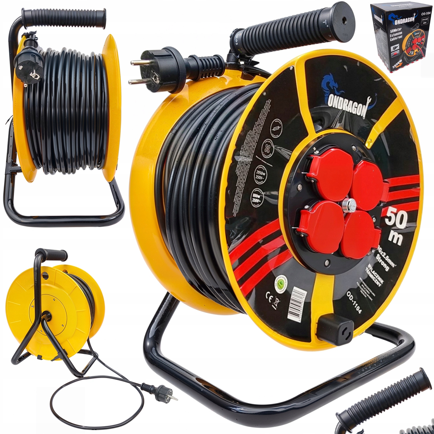 Prodlužovací kabel na bubnu 50m