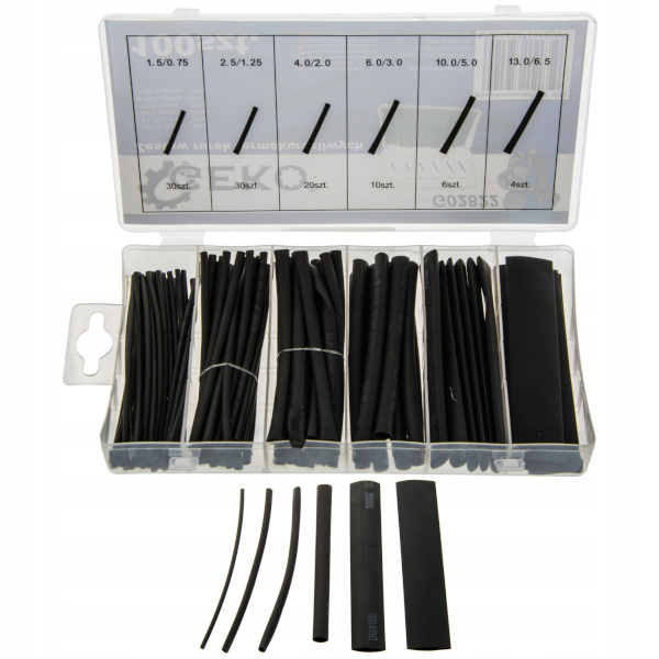 Smršťovací bužírka sada 100ks G02822 GEKO