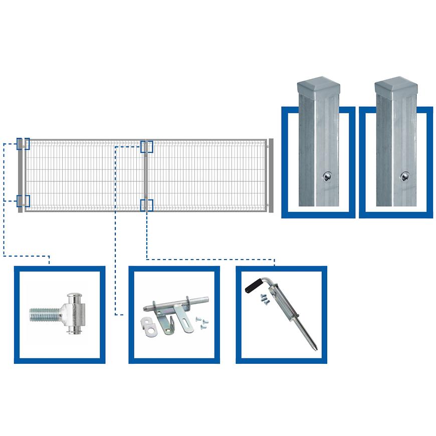 3D PLOTOVÁ BRÁNA 400 X 120 CM