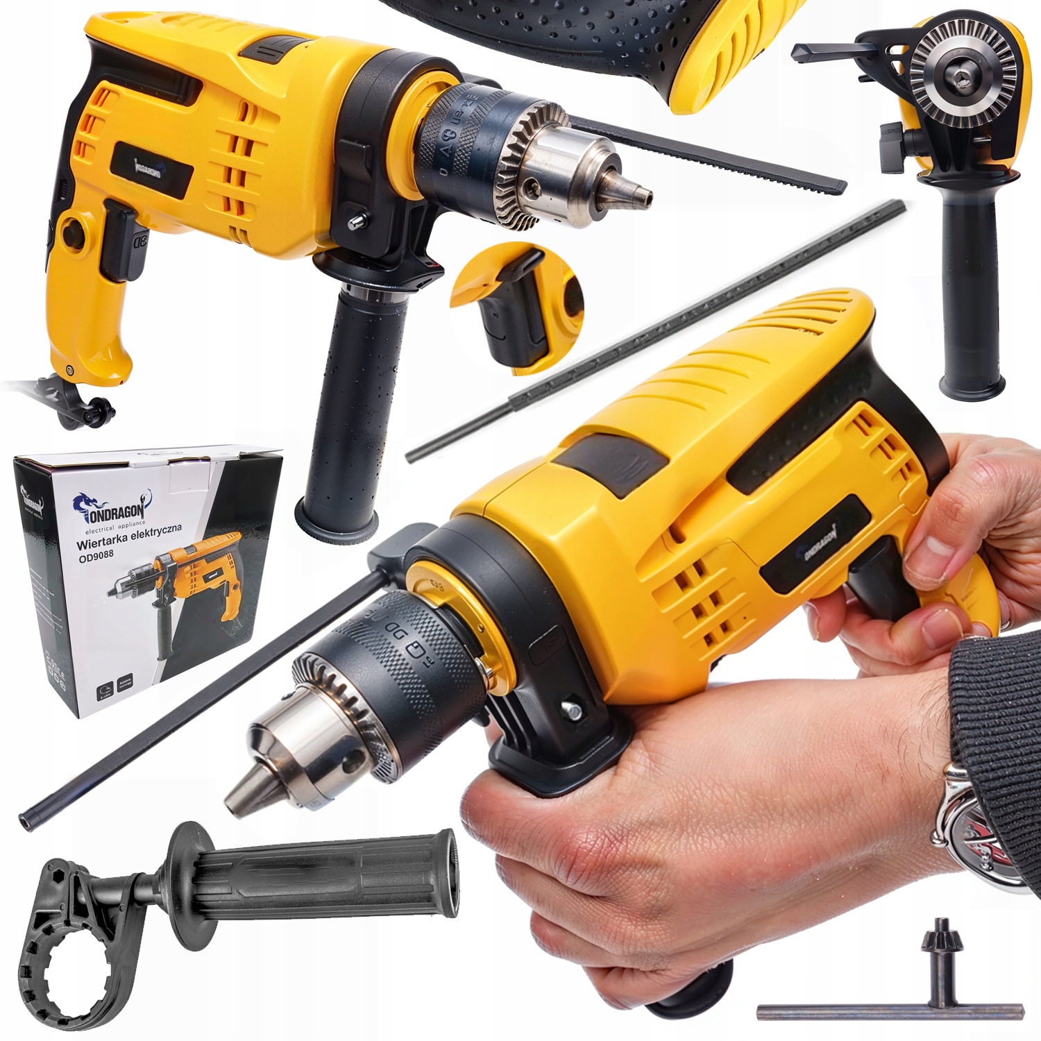 JIPOS Elektrická vrtačka 1600W OD9088v ONDRAGON